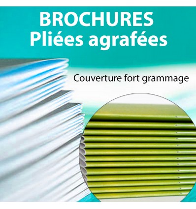 BROCHURES AGRAFEES AVEC COUVERTURES