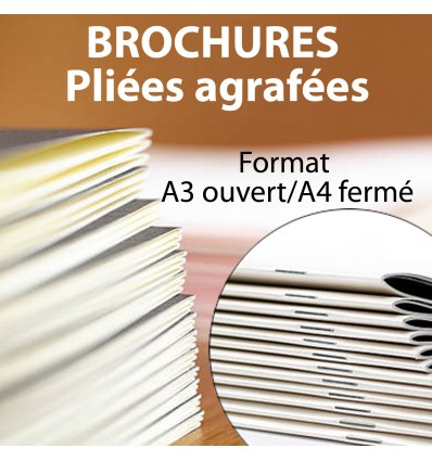 Brochures A3 Ouvert / A4 Fermé