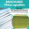 Brochures A3 Ouvert / A4 Fermé / couverture épaisse